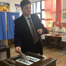 FOTO-VIDEO: Romeo Rădulescu a votat pentru viitorul județului Vâlcea