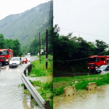 FOTO-VIDEO: Valea Oltului a fost inundată! Trafic ingreunat!