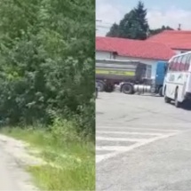 VIDEO: Autobuz plin cu elevi, la un pas să se răstoarne pe o şosea din Vâlcea