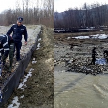 FOTO-VIDEO: Bărbat găsit mort în Râul Topolog din comuna Nicolae Bălcescu