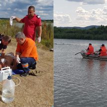 FOTO. Un tânăr s-a înecat în râul Olt, la Zăvideni