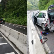 FOTO-UPDATE: Un șofer din Vâlcea a provocat un accident rutier pe Valea Oltului, în județul Sibiu