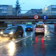 FOTO. Noua canalizare pluvială de lângă pasajul Dacia a făcut faţă cu succes ploilor abundente din ultimele zile