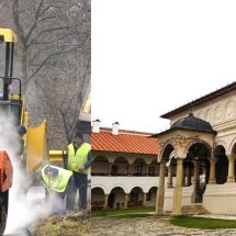 FOTO/VIDEO: Covor asfaltic nou pe drumul ce duce către una dintre cele mai frumoase mănăstiri din România