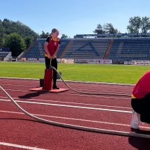 FOTO: Prietenii pompierilor au ajuns pe Stadionul „Municipal” din Râmnic